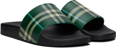 Tillbehör Burberry Burberry Check Pool Slides Grön | 8113264, 3