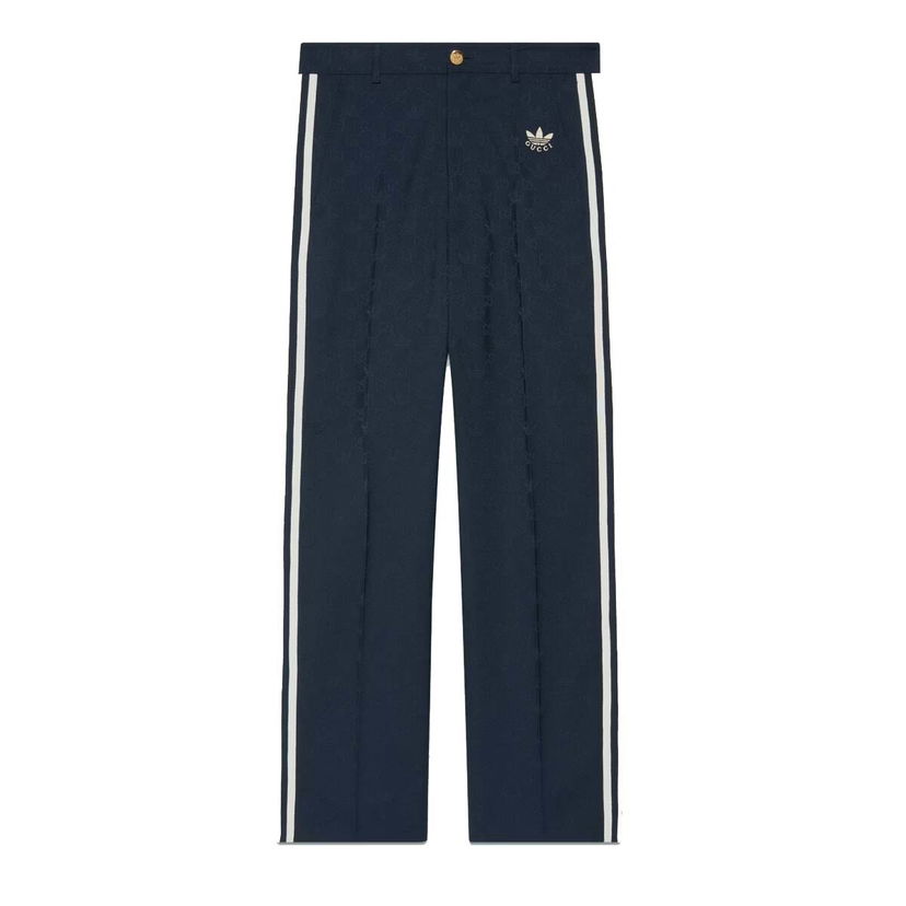 Byxor Gucci adidas x GG Trefoil Jacquard Logo Pant Dark Blue Mörkblå | 710399 ZAK7C 4433