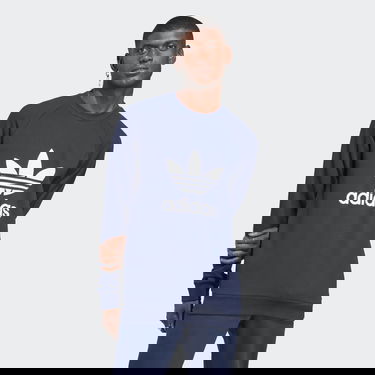 Sweatshirt adidas Originals Adicolor Classics Trefoil Crewneck Mörkblå | IA4853, 0