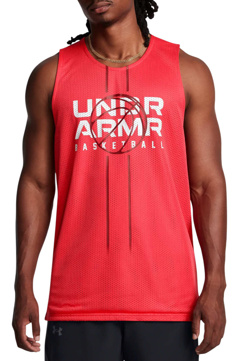 Linne Under Armour Reversible Basketball Jersey Röd | 1387088-713
