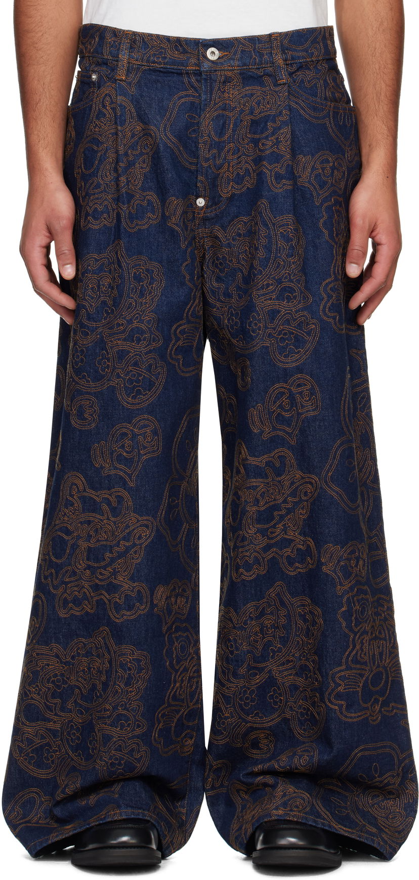 Jeans KENZO Kenzo Paris VERDY Edition Buggy Fit Jeans Blå | FF55DP4196V1