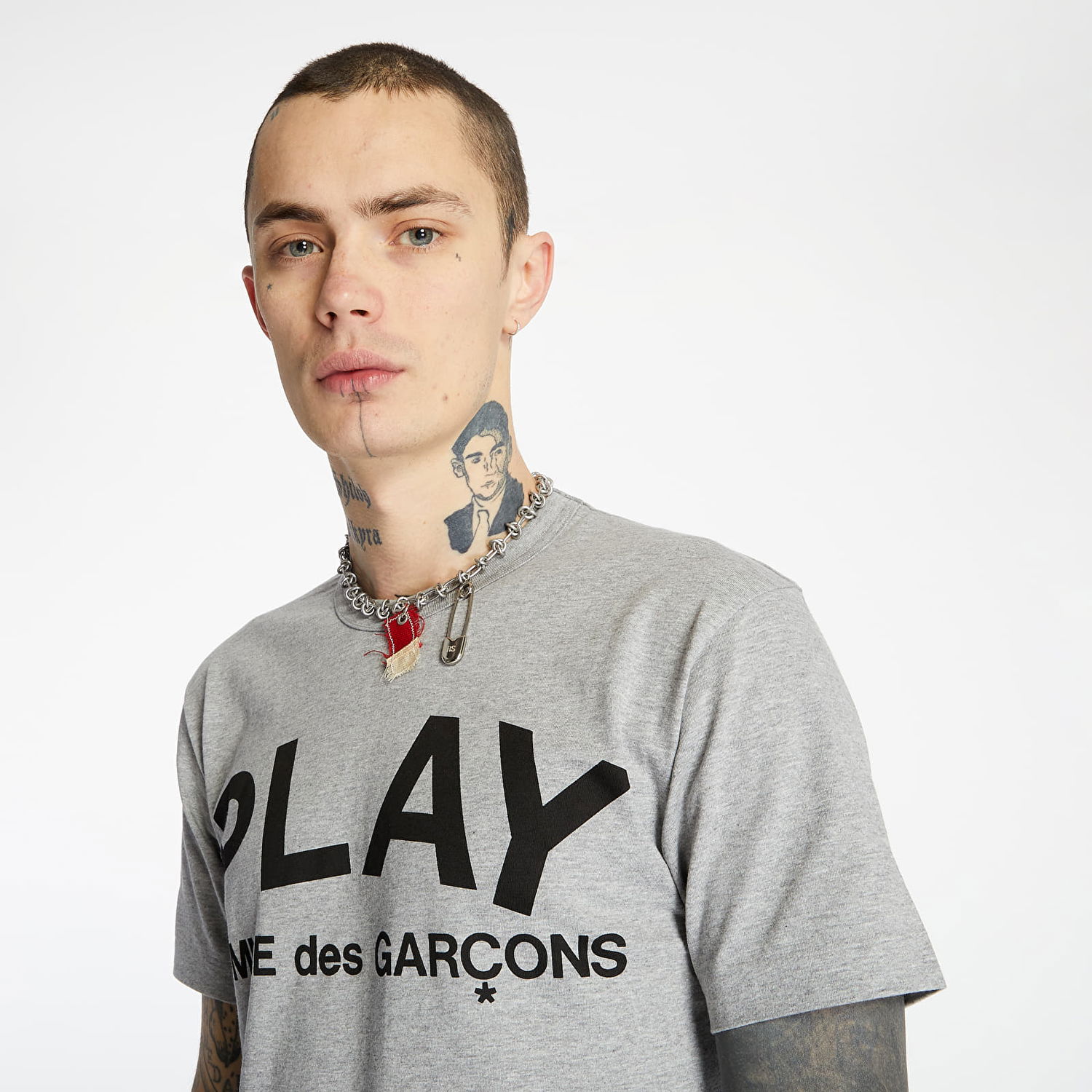 T-shirt Comme des Garçons PLAY Tee Grå | AZT080 Grey, 0