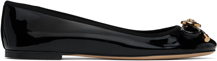 Skovård Versace Versace Opera Bow Patent Ballerina Flats Svart | 1017834_1A11949_1B00V