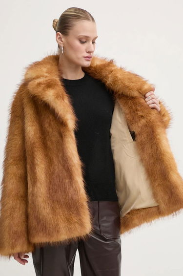 Rockar STAND STUDIO Stand Studio Janice Faux Fur Jacket Brun | 61239.9156, 5