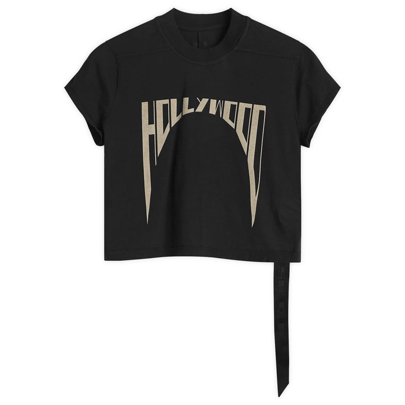 Crop top Rick Owens Rick Owens DRKSHDW Cropped Small Level T-Shirt, Size Large Svart | DS01E3207-RNEP2-0908