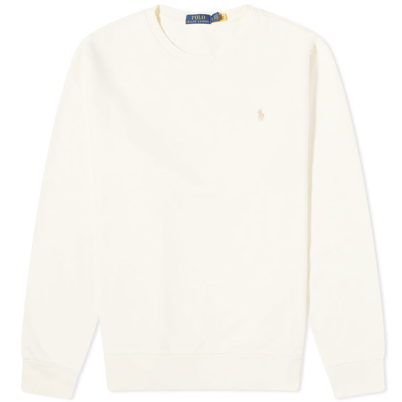 Sweatshirt Polo by Ralph Lauren Polo Ralph Lauren Loopback Crew Sweat Clubhouse Cream Vit | 710916689003