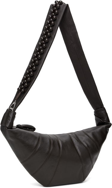 Axelväska LEMAIRE Lemaire Pearls Medium Croissant Bag Brun | BG0158 LL0131, 1