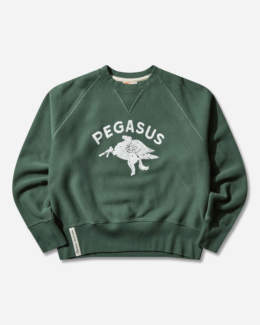 Sweatshirt Champion Index and Archives Sunset Reverse Weave Fleece Sweatshirt with Pegasus Graphic Grön | 221836 GS501