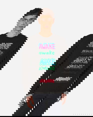 T-shirt Awake NY Stefan Meier Printed Longsleeve T-Shirt Svart | AWK-FW22-TS004 BLA, 3