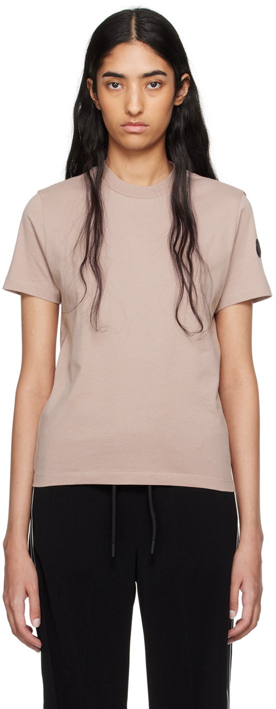 T-shirt Moncler Pink Pleated T-Shirt Rosa | J20938C0001489A17