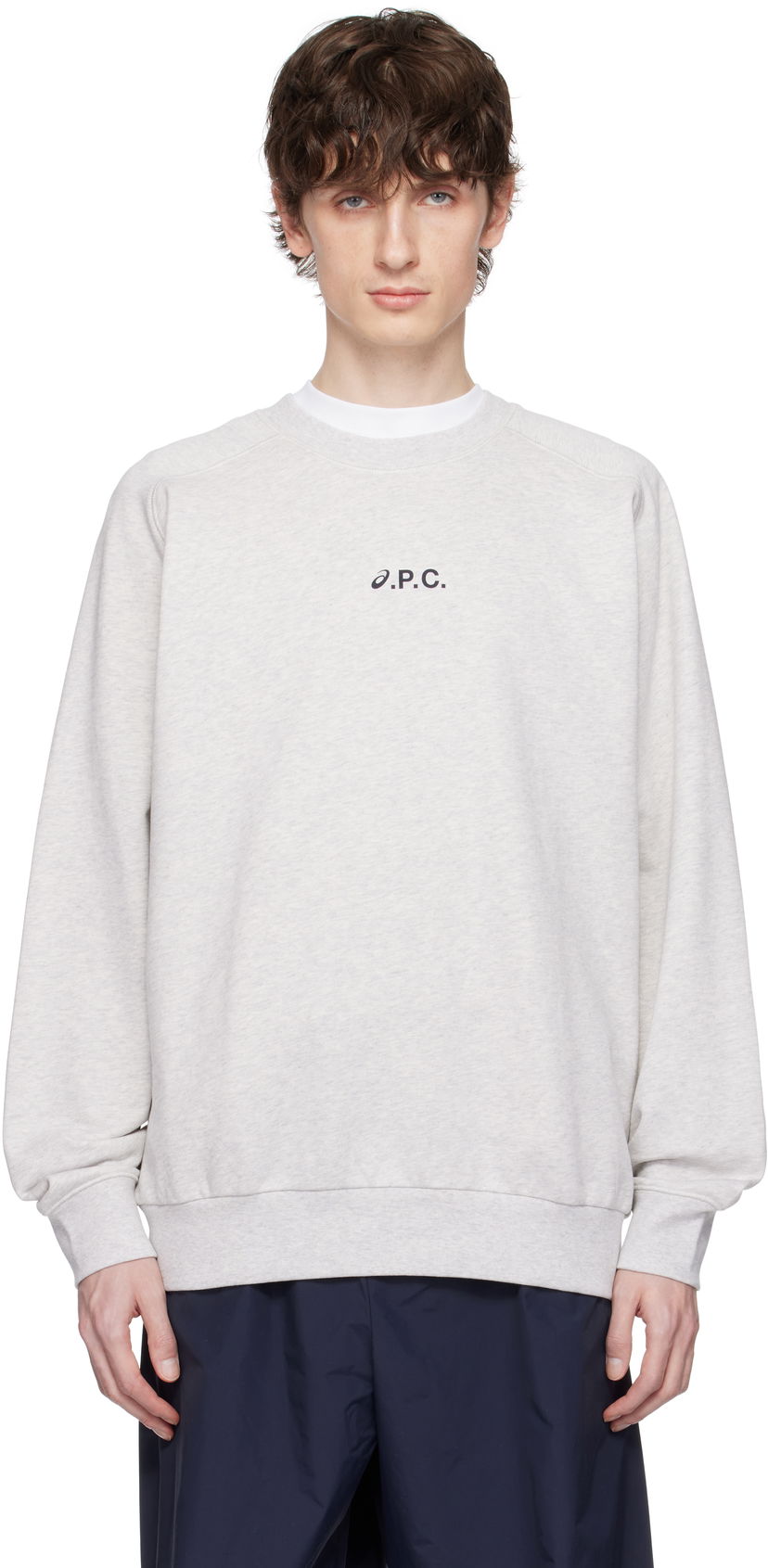Sweater A.P.C. A.P.C. ASICS Edition Lake Sweatshirt Grå | COEZD-H27958