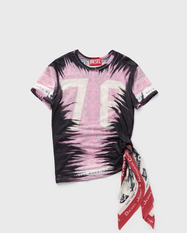 Crop top Diesel Diesel T-Dasha Tie-Dye Crop Top Rosa | A19054-0KIBH-7EXA, 1