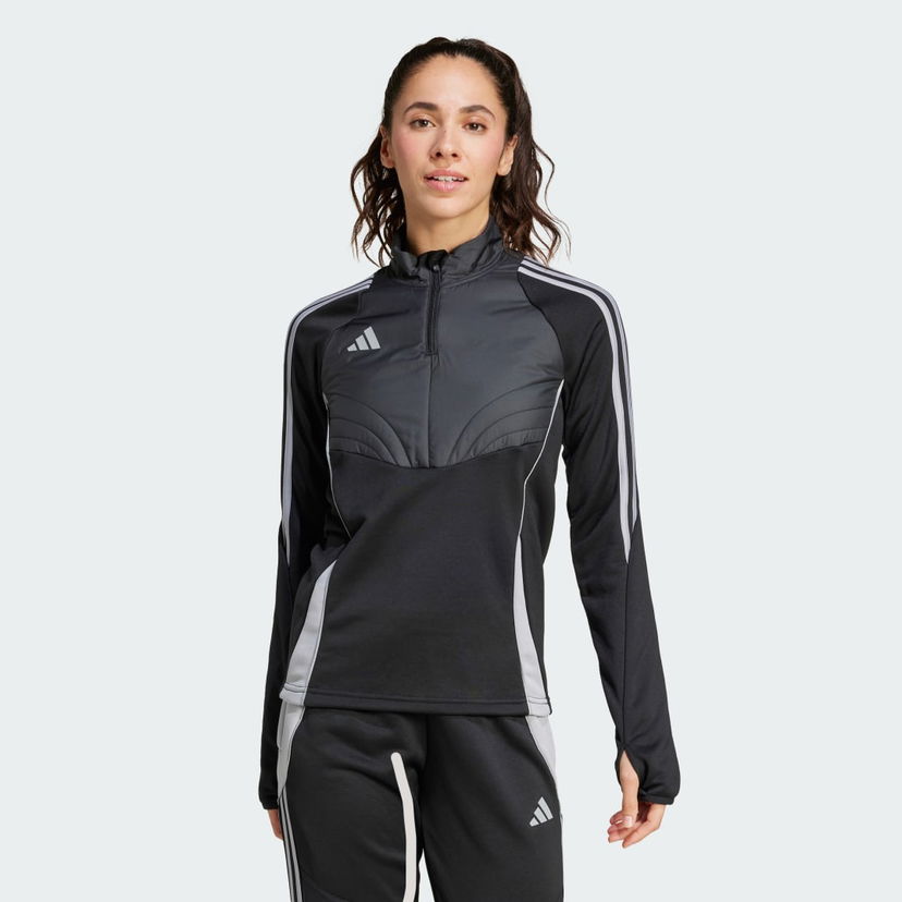 Sweatshirt adidas Performance Black Winterized Quarter-Zip Training Top Svart | IX7886