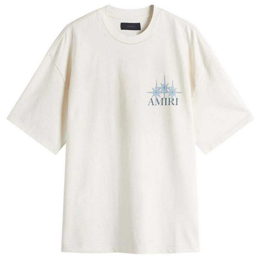 T-shirt AMIRI Starburst Oversized T-Shirt, Size Large Vit | AMJYTE1179-127