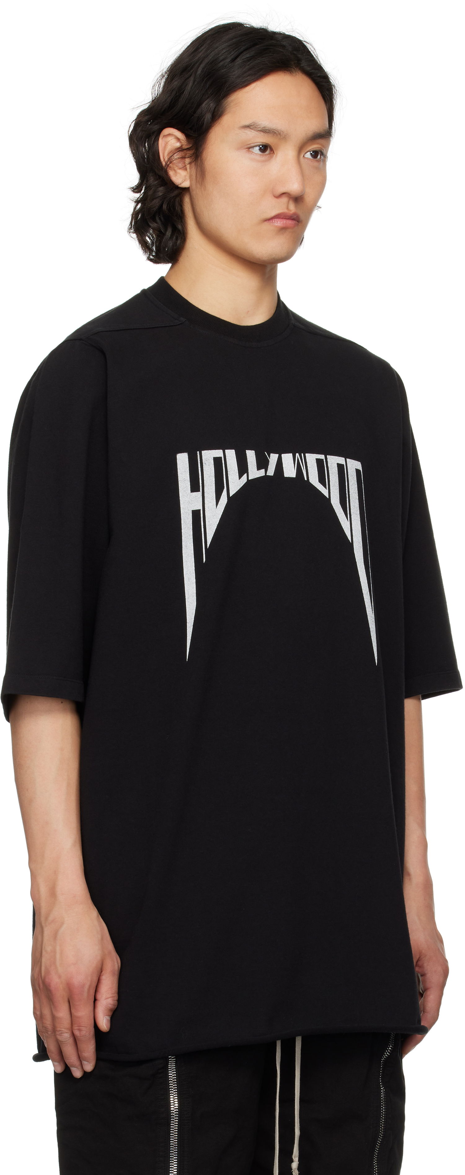T-shirt Rick Owens Rick Owens DRKSHDW Hollywood Jumbo T-Shirt Svart | DU01E3274 RIGEP2, 1