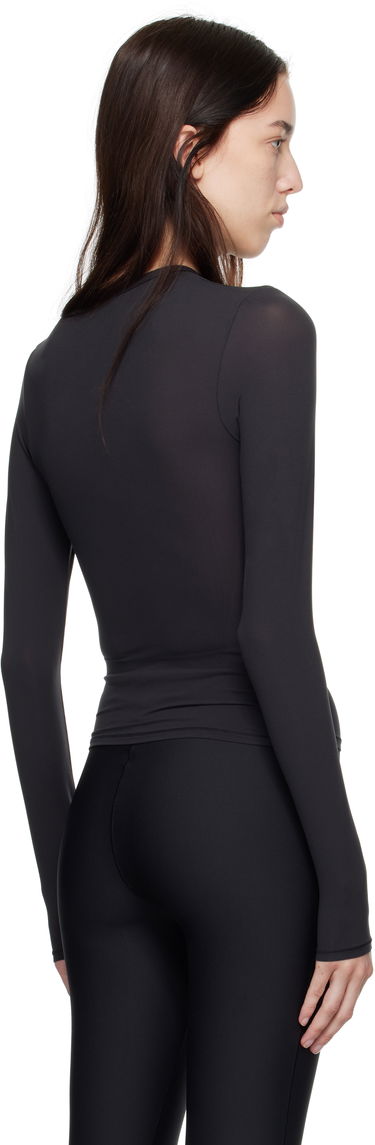 T-shirt SKIMS SKIMS Fits Everybody Long Sleeve T-Shirt Svart | AP-TSH-0650, 2