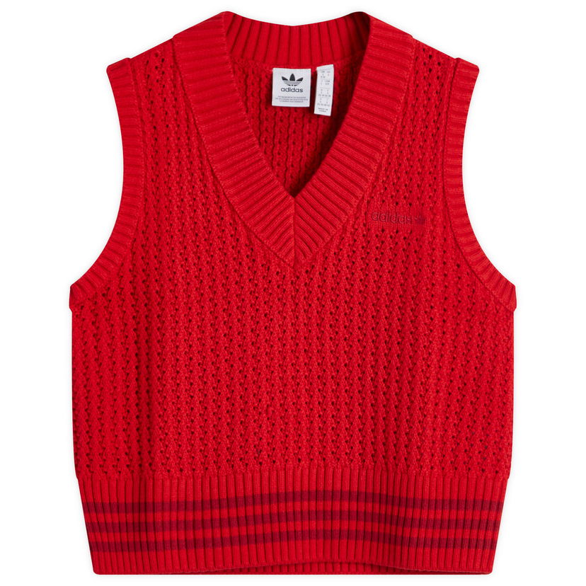 Sweater adidas Originals Knit Vest Röd | IX1053