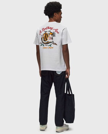 T-shirt BAPE Embroidery Style Souvenir Logo T-Shirt Vit | 001TEK801025M-WHT, 1