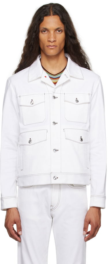 Jacka Paul Smith Paul Smith Western Denim Jacket Vit | M1R-530Y-L02116-01, 0