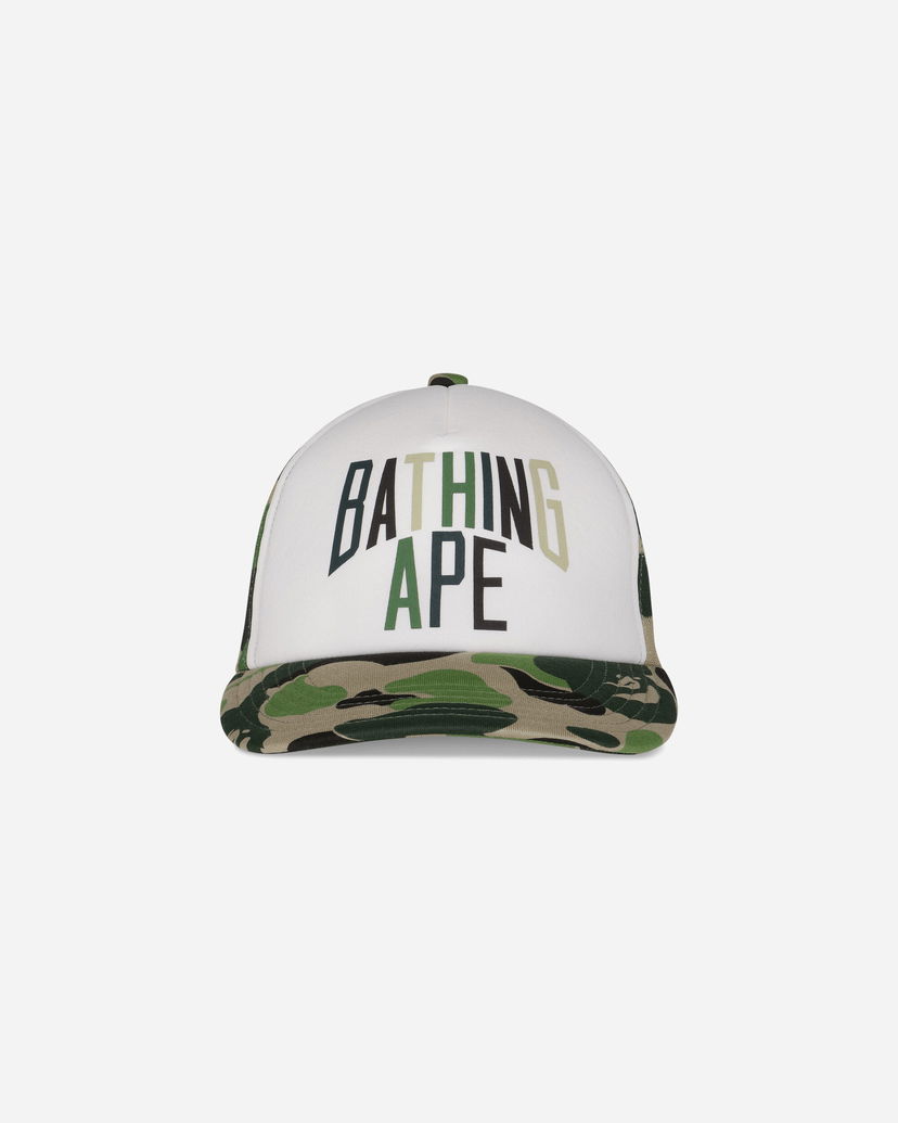 Keps BAPE Camo NYC Logo Mesh Cap Vit | 1L30180012 GREEN