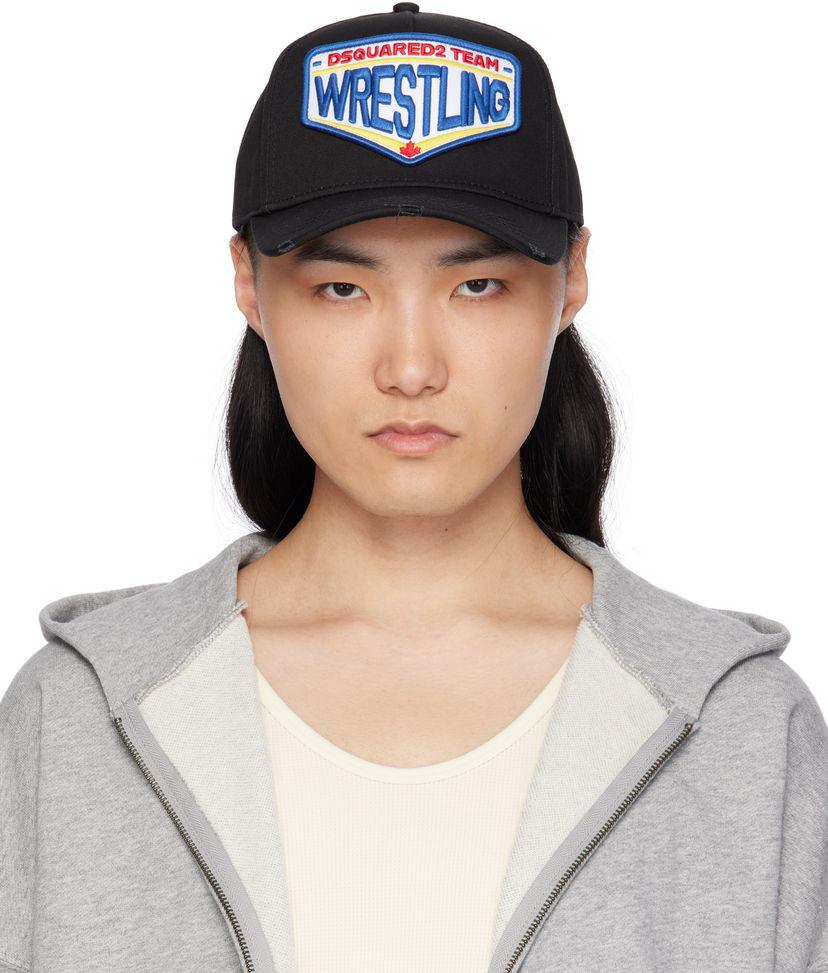 Keps DSQUARED2 Dsquared2 Boxeur Wrestling Baseball Cap Svart | BCM0902-05C00001-2124