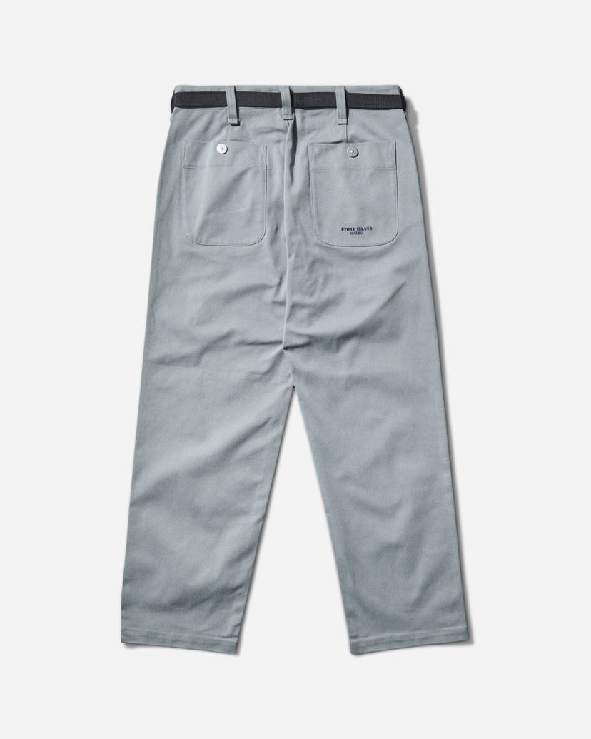 Byxor Stone Island Marina Stretch Gabardine Pants Grå | K2S15-3100015-S0X19 V0040