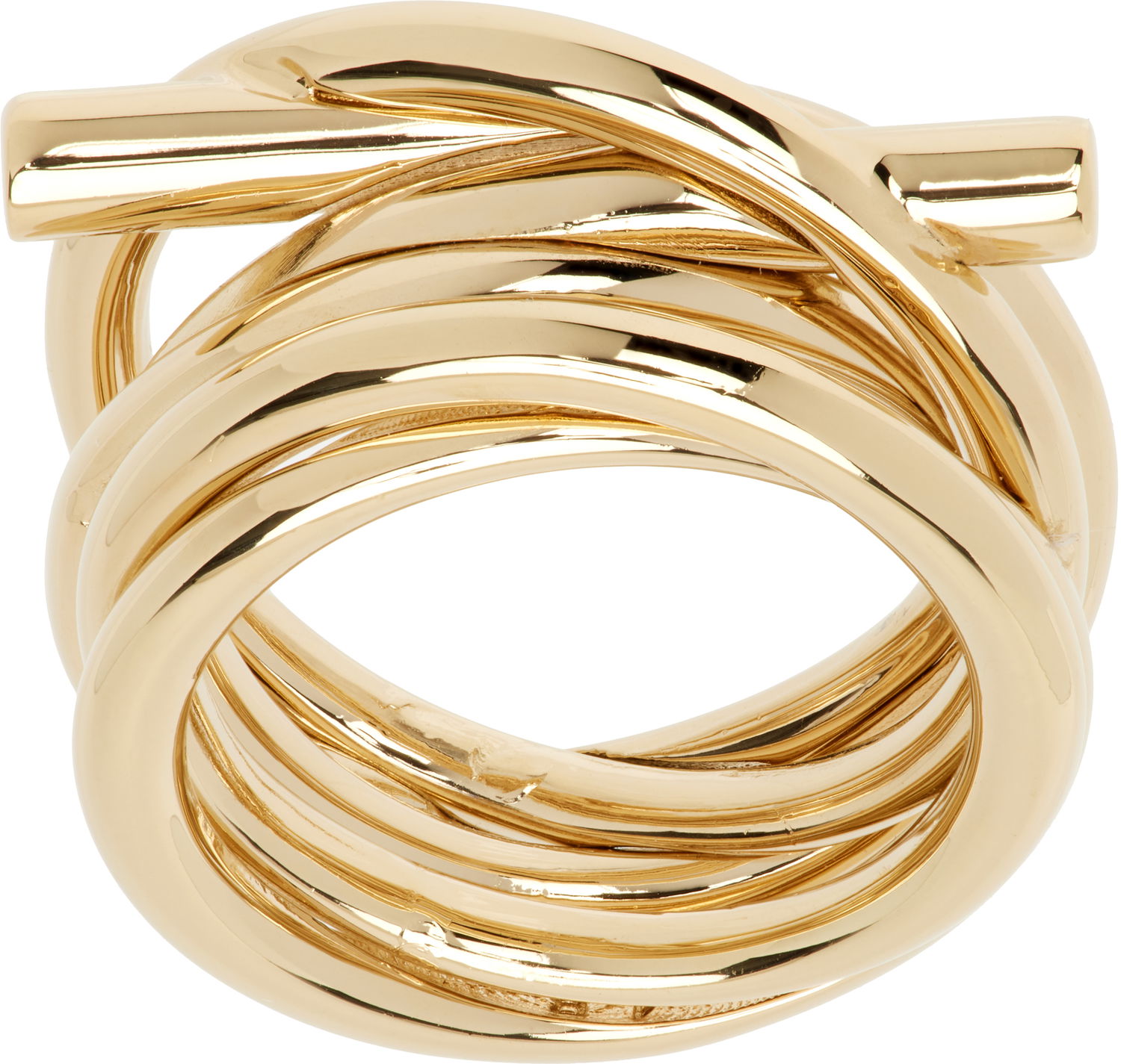 Ringa FERRAGAMO Ferragamo Gancini Ring Metallisk | 751635, 0