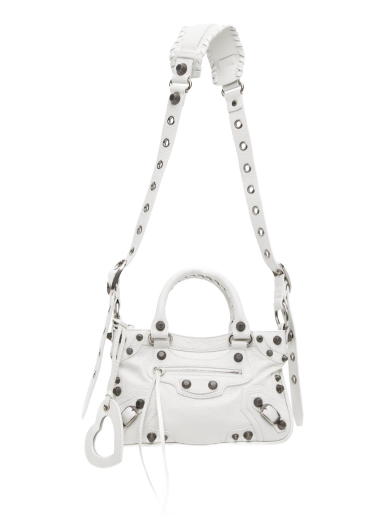 Axelväska Balenciaga Small Neo Cagole Bag Vit | 751523 1VG9Y
