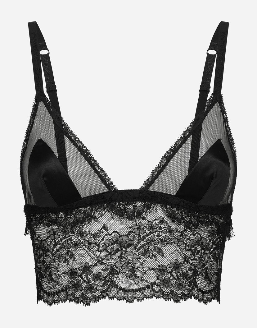 Behå Dolce & Gabbana Lace Bralette Svart | O7C46TONO23N0000