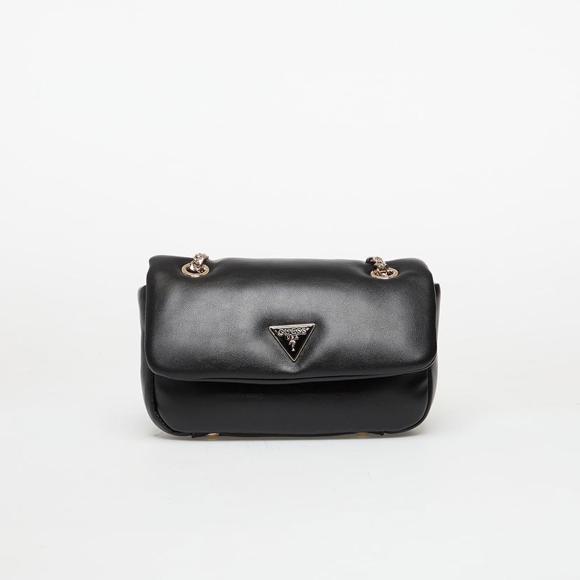 Axelväska GUESS Sunetra Mini Convertible Crossbody Flap Bag Svart | HWNG7534780-BLA