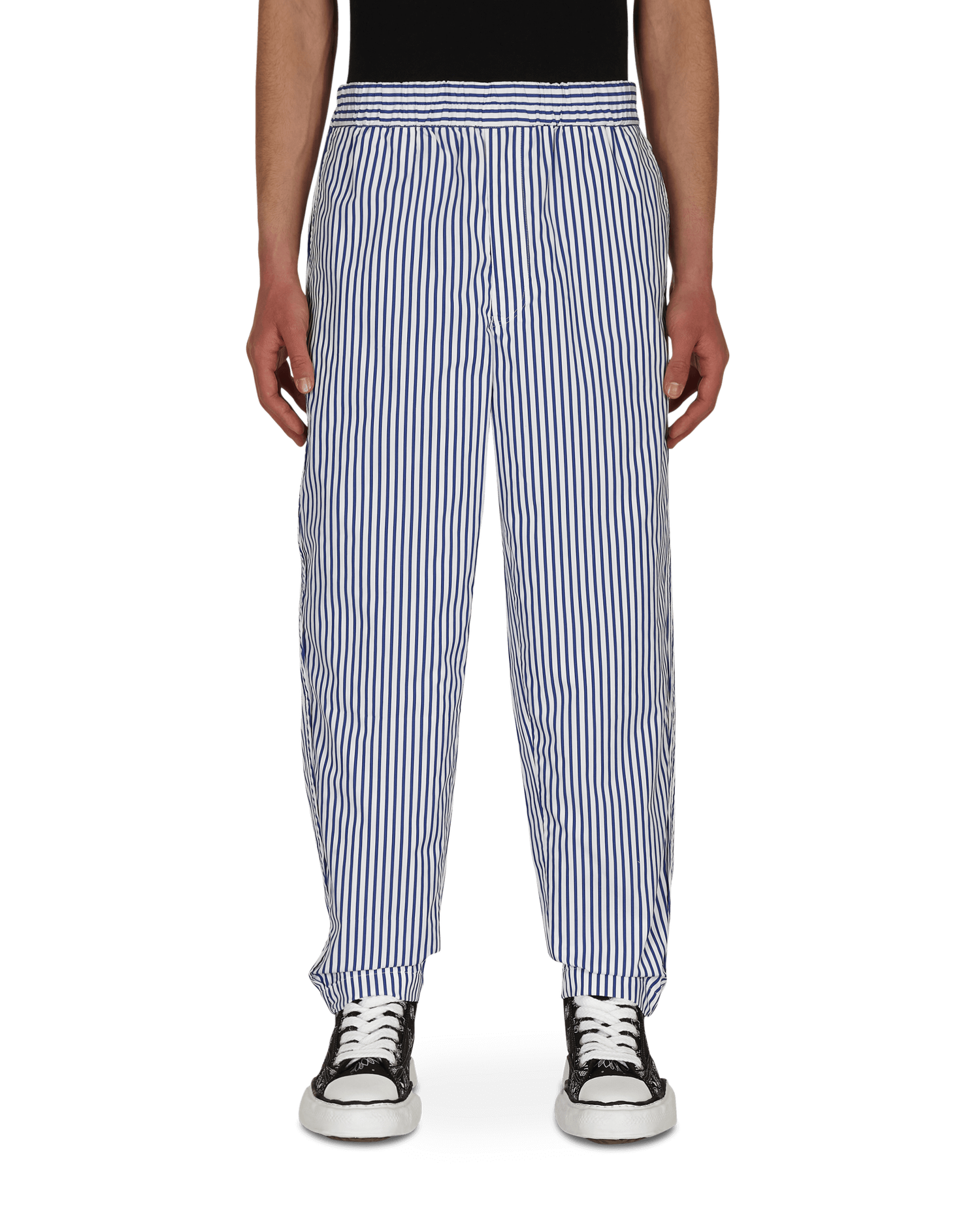 Byxor Comme des Garçons Stripe Trousers Mörkblå | FG-P008-SS21 1, 1