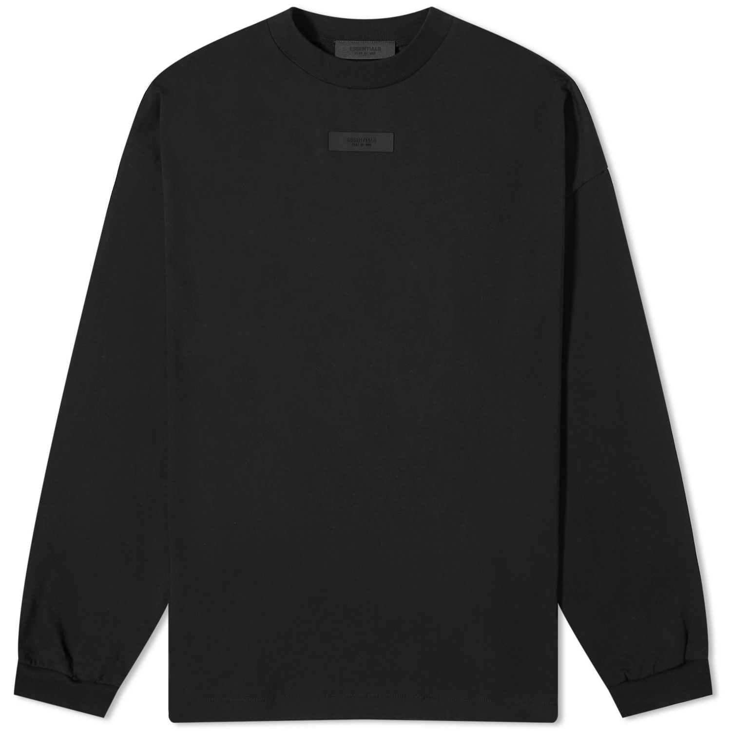 T-shirt Fear of God ESSENTIALS Spring Tab Long Sleeve T-Shirt Svart | 125SP244204F, 0