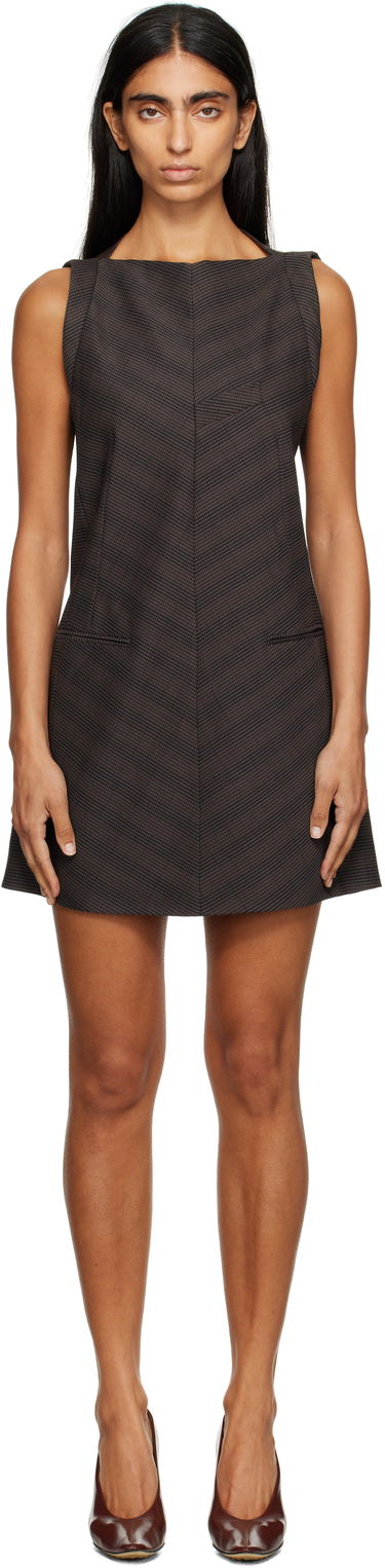 Klä Maison Margiela Sleeveless Check Minidress Brun | S52DA0067 M35475, 0