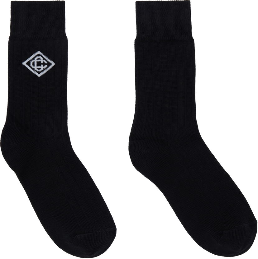 Strumpor Casablanca Dress Socks Svart | APS25-ACC-086-03