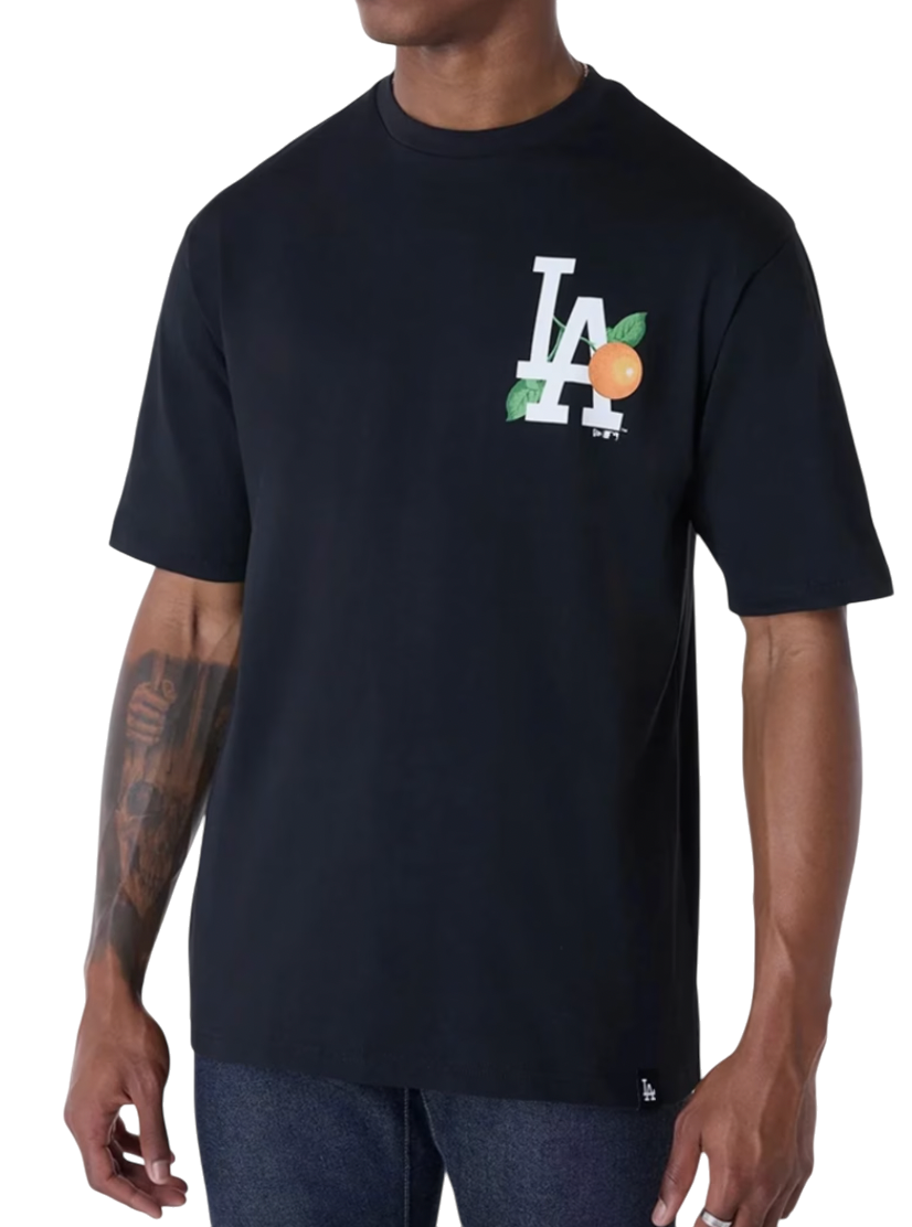 T-shirt New Era New Era MLB Los Angeles Dodgers Fruit Graphic T-Shirt Svart | 60596322-60596322