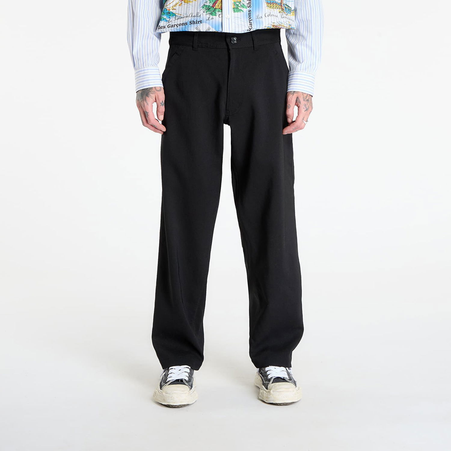 Byxor Comme des Garçons Comme des Garçons SHIRT Trousers With Patch Pockets Svart | FP-P501-W25 Black, 0