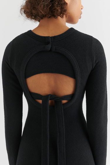 Klä AXEL ARIGATO Fleur Open Back Dress Svart | A2268002, 5