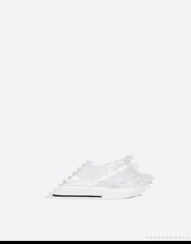 Sneakers och skor Dolce & Gabbana Rubber Sandals With DG Logo For First Steps Vit | DN0115AT07989697, 0