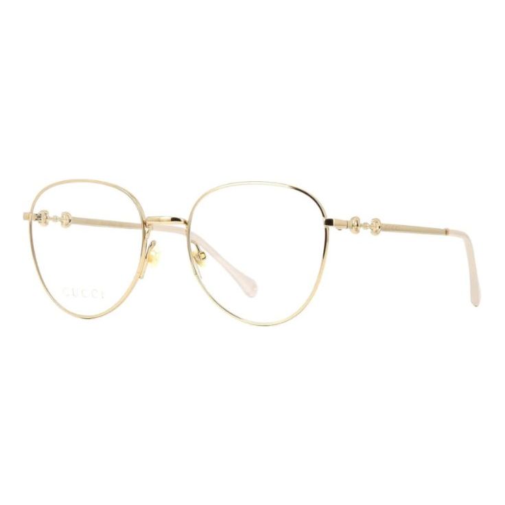 Solglasögon Gucci Gucci Horsebit Round Optical Glasses Metallisk | GG0880O-001