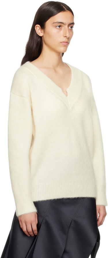 Sweater We11done We11done V-Neck Sweater Vit | WD-KT3-23-658-W-IV, 1