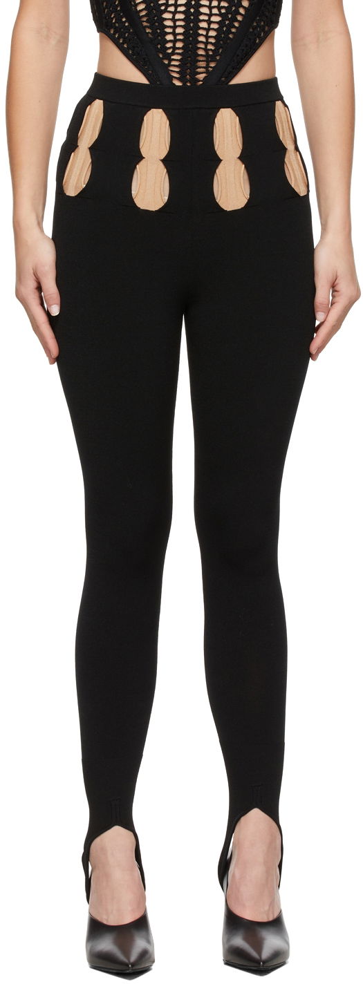 Damasker Dion Lee Double Stirrup Leggings Svart | C7015F21