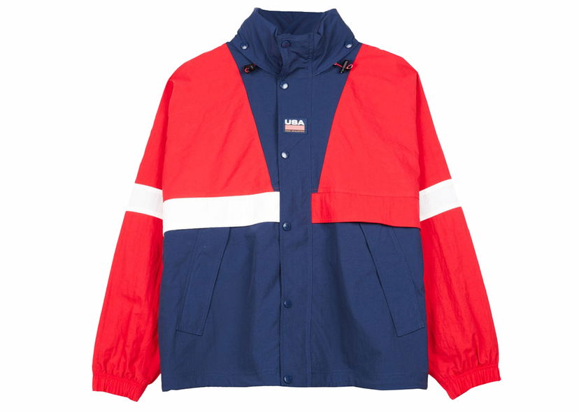 Jacka Nike Lab NRG Swoosh USA Dream Team Stripe Jacket Red Röd | CD6374-657