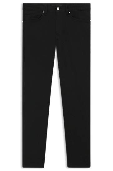 Jeans BOSS Porsche x BOSS Tapered-Fit Stretch Denim Jeans Svart | 50550924