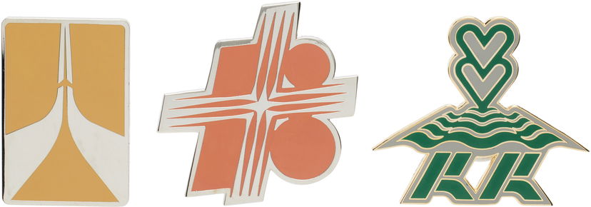 Pin KIKO KOSTADINOV Kiko Kostadinov Sunrise Brooch Set Orange | KKWSS25ACC04-127