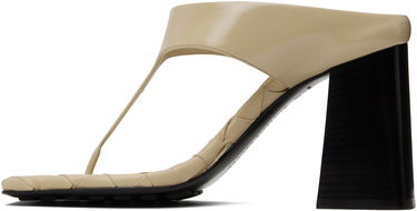 Skovård Bottega Veneta Bottega Veneta Marella Thong Heeled Sandals Beige | 817500 V3H90, 2