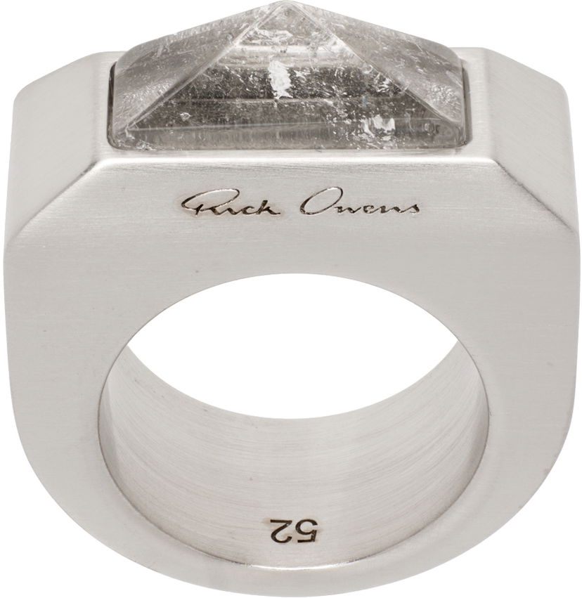 Ringa Rick Owens Rick Owens Pyramid Ring Metallisk | RJ0000049 MMTES2