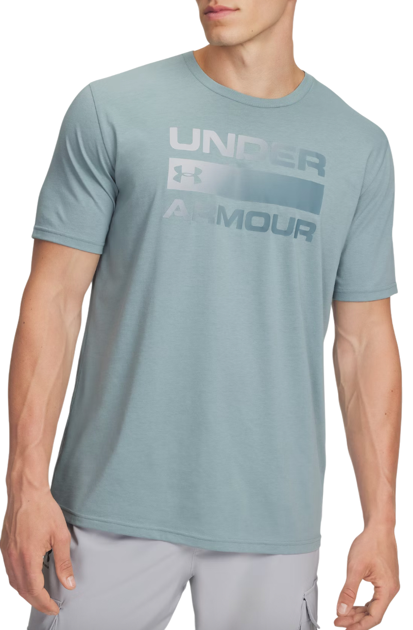T-shirt Under Armour T-Shirt TEAM ISSUE WORDMARK Short Sleeve Turkos | 1329582-323