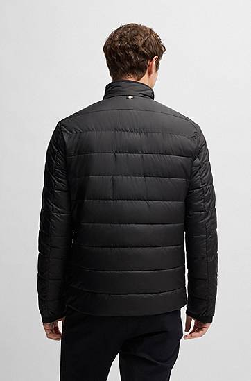 Pufferjacka BOSS Regular-Fit Water-Repellent Jacket Svart | 50519237, 1