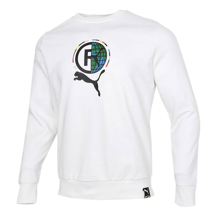 Sweater Puma Game Graphic Crewneck Sweatshirt Vit | 531416-02