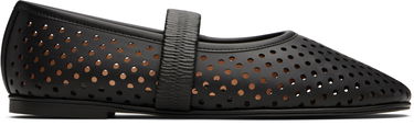 Sneakers och skor Stella McCartney Stella McCartney Ryder Perforated Ballerina Flats Svart | 810528KP027, 0